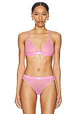 Alexander Wang Triangle Bra in Fuchsia Pink, view 1, click to view large image.