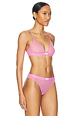 Alexander Wang Triangle Bra in Fuchsia Pink, view 2, click to view large image.