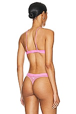 Alexander Wang Triangle Bra in Fuchsia Pink, view 3, click to view large image.