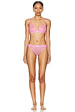 Alexander Wang Triangle Bra in Fuchsia Pink, view 4, click to view large image.