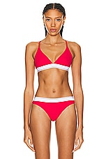 Alexander Wang Triangle Bra in Barberry, view 1, click to view large image.