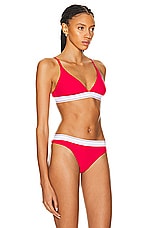 Alexander Wang Triangle Bra in Barberry, view 2, click to view large image.