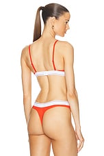 Alexander Wang Triangle Bra in Fiery Red, view 3, click to view large image.