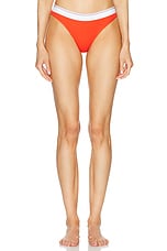 Alexander Wang Thong Underwear in Fiery Red, view 1, click to view large image.
