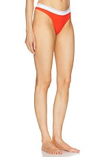 Alexander Wang Thong Underwear in Fiery Red, view 2, click to view large image.