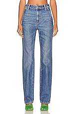 Alexander Wang High Waisted Slim in Vintage Medium Indigo, view 1, click to view large image.