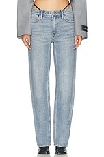 Alexander Wang Wide Leg in Vintage Faded Indigo, view 1, click to view large image.