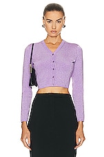 Alexander Wang Long Sleeve Cardigan in Unicorn, view 1, click to view large image.