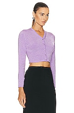Alexander Wang Long Sleeve Cardigan in Unicorn, view 2, click to view large image.