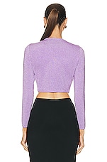 Alexander Wang Long Sleeve Cardigan in Unicorn, view 3, click to view large image.