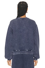 Alexander Wang Crewneck Sweatshirt in Acid Black Ice, view 3, click to view large image.