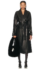 Alexander Wang Bath Robe in Black, view 1, click to view large image.