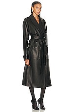 Alexander Wang Bath Robe in Black, view 2, click to view large image.