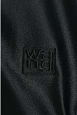 Alexander Wang Cropped Track Jacket in Black, view 7, click to view large image.