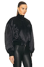 Alexander Wang Bomber Jacket in Black, view 3, click to view large image.