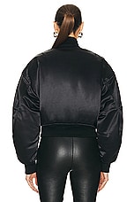 Alexander Wang Bomber Jacket in Black, view 4, click to view large image.