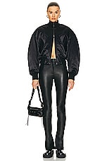 Alexander Wang Bomber Jacket in Black, view 5, click to view large image.