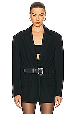 Alexander Wang Tailored Blazer in Black, view 1, click to view large image.