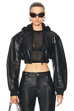 Alexander Wang Bomber Jacket in Black, view 1, click to view large image.