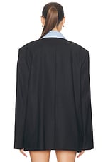 Alexander Wang Oversized Blazer in Black, view 4, click to view large image.