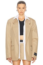 Alexander Wang Oversized Blazer in Chino, view 1, click to view large image.