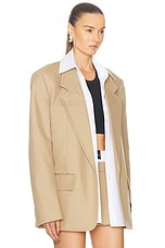 Alexander Wang Oversized Blazer in Chino, view 2, click to view large image.