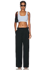 Alexander Wang Low Waisted G-string Trouser in Black, view 5, click to view large image.