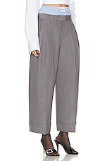 Alexander Wang Tailored Boxer Pant in Grey, view 2, click to view large image.