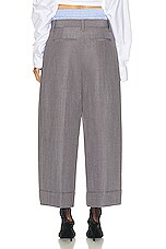 Alexander Wang Tailored Boxer Pant in Grey, view 3, click to view large image.