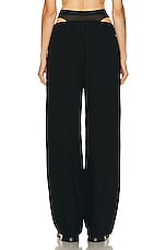 Alexander Wang Mesh Undie Track Pant in Washed Black, view 3, click to view large image.