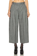 Alexander Wang Tailored Pant in Grey & Black, view 1, click to view large image.