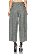Alexander Wang Tailored Pant in Grey & Black, view 3, click to view large image.