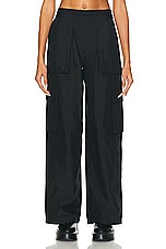 Alexander Wang Cargo Rave Pant in Black, view 1, click to view large image.