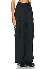 Alexander Wang Cargo Rave Pant in Black, view 2, click to view large image.