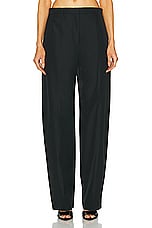 Alexander Wang Low Waisted Pant With Back Slits in Black, view 1, click to view large image.