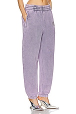 Alexander Wang Essential Classic Terry Sweatpant in Acid Pink Lavender, view 2, click to view large image.