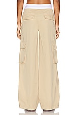 Alexander Wang Mid Rise Cargo Rave Pant in Feather, view 3, click to view large image.
