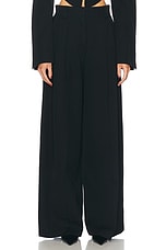 Alexander Wang High Waisted Wide Leg Pant in Black | FWRD