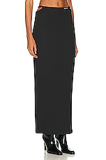 Alexander Wang Floor Length Skirt in Black, view 2, click to view large image.