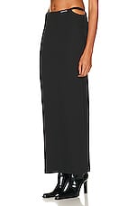 Alexander Wang Floor Length Skirt in Black, view 3, click to view large image.