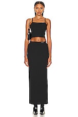 Alexander Wang Floor Length Skirt in Black, view 5, click to view large image.