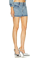 Alexander Wang Beaded Mini Skirt in Vintage Light Indigo, view 2, click to view large image.