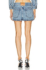 Alexander Wang Beaded Mini Skirt in Vintage Light Indigo, view 3, click to view large image.