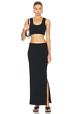Alexander Wang Alexander Maxi Skirt in Black, view 5, click to view large image.
