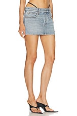 Alexander Wang Mini Skirt in Vintage Faded Indigo, view 2, click to view large image.