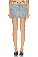 Alexander Wang Mini Skirt in Vintage Faded Indigo, view 4, click to view large image.