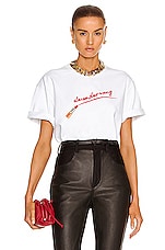 Alexander Wang Lipstick Classic Tee in Bright White | FWRD