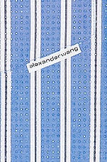 Alexander Wang Beaded Shirt in Blue & White, view 6, click to view large image.
