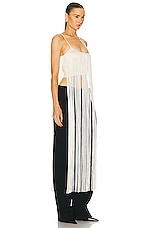 Alexander Wang Fringe Tank Top in Ivory, view 2, click to view large image.