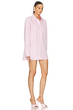 Alexander Wang Long Sleeve Shirt in Light Pink, view 2, click to view large image.